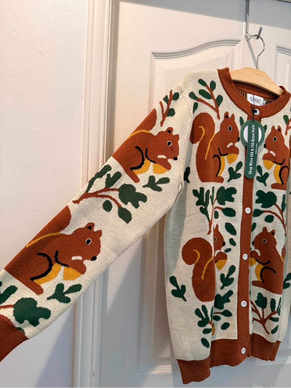๐ฟ๏ธ๐ฅ๐๐ณSuper Cute Squirrel Cardigan ๐ ๐ฟ๏ธ ๐ณ ๐ฐ - Picture 2 of 11